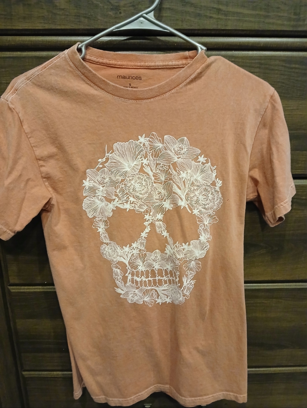 Maurices Floral Skull Tee